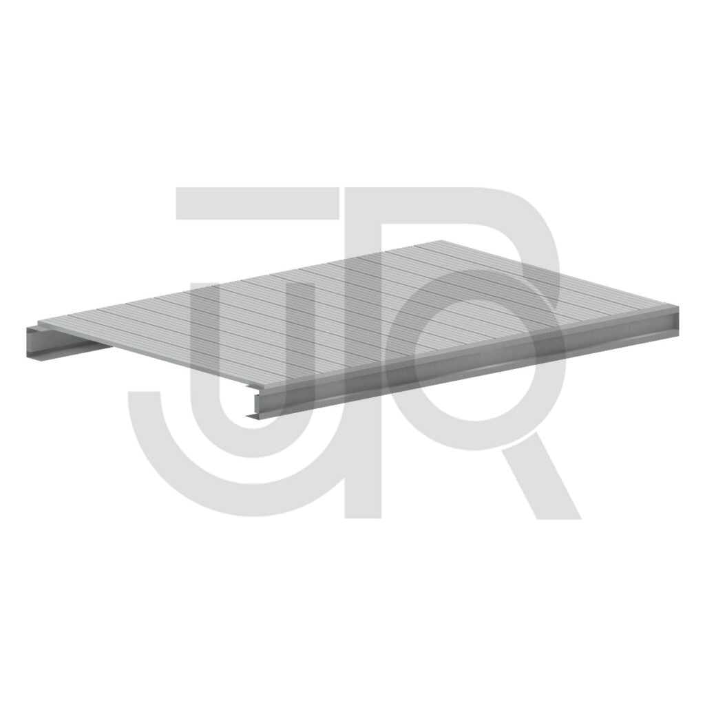 Compleet legbord Metalsistem 1050 X 320 mm, H12 mm, type S1 (B x D)-0