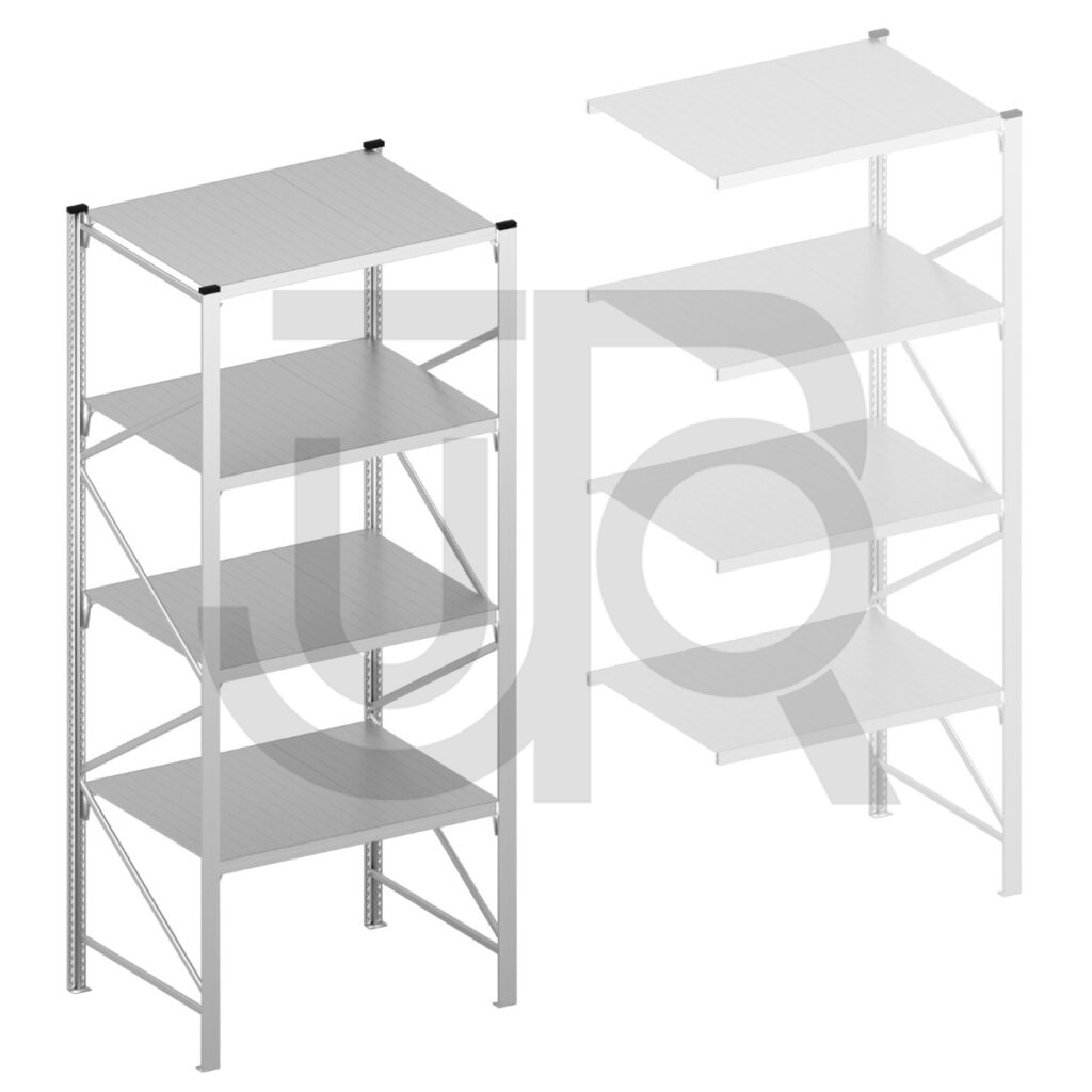 Halfzware grootvakstelling H3000 x D1000 | startset vak 1200 mm-0