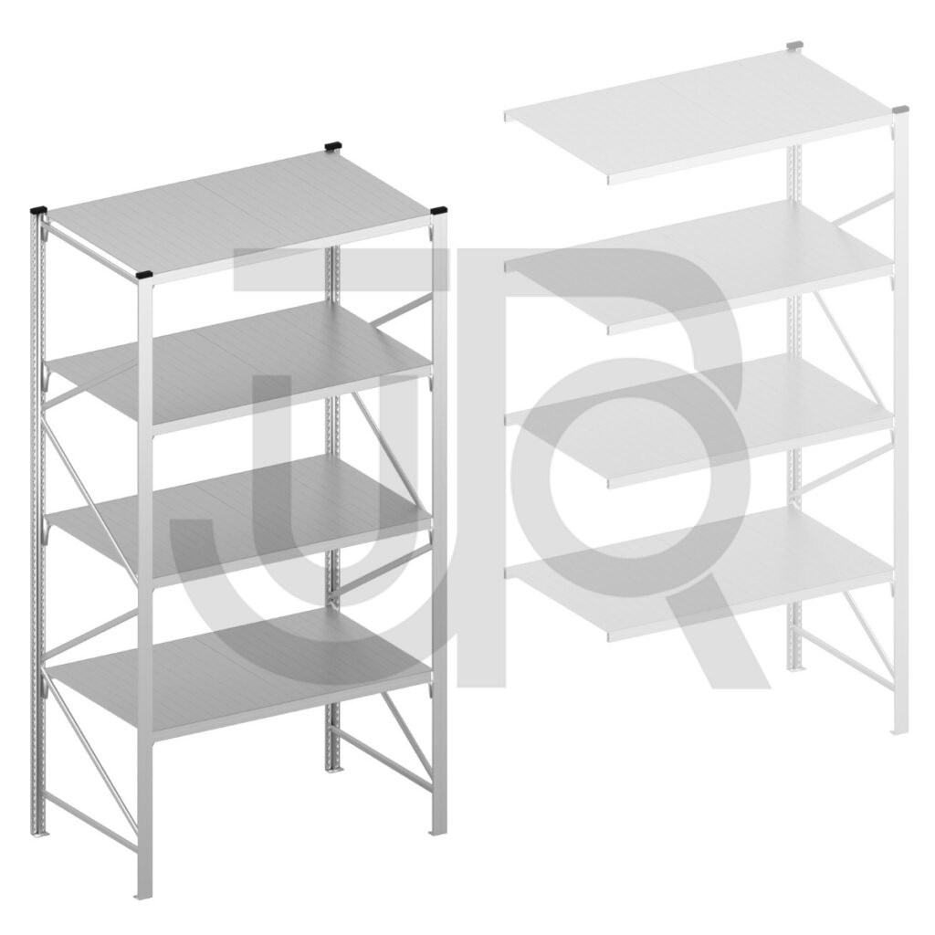 Halfzware grootvakstelling H3000 x D1200 | startset vak 1500 mm-0