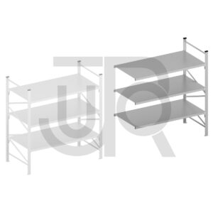 Halfzware grootvakstelling H2000 x D1100 | aanbouwset vak 1800 mm-0