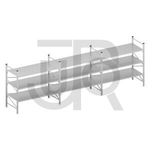 Halfzware grootvakstelling H2000 x D600 | voordeelrij 3x vak 2100 mm-0