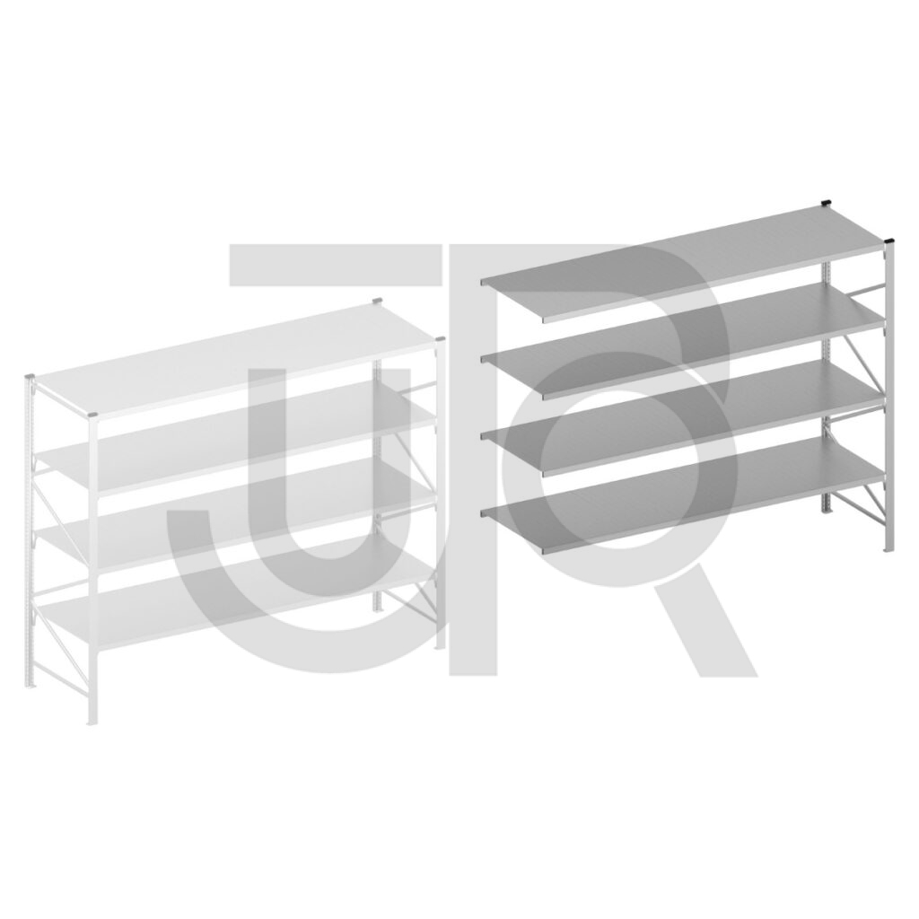 Halfzware grootvakstelling H2500 x D1100 | aanbouwset vak 3000 mm-0