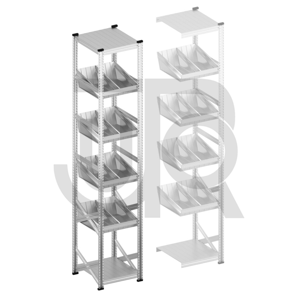 Modulaire bakken stelling H3028 x D600 |startset vak 600 mm-0